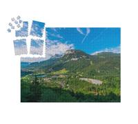 puzzleYOU : Calendrier de l'Avent | « Région Auvergne Rhône Alpes. Commune de Magland dans Le département de la Haute-Savoie. Paysage d'été. »