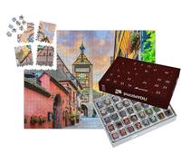 puzzleYOU : Calendrier de l'Avent | « Riquewihr - Rue pittoresque avec des Maisons Traditionnelles à colombages sur la Route des vins d'Alsace. »