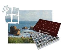puzzleYOU : Calendrier de l'Avent | « Rocher de la Côte de Granite Rose dans Les Côtes d'Armor, Bretagne Nord, France, Ploumanac'h, Perroz-Guirec »