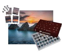 puzzleYOU : Calendrier de l'Avent | « Rocher Marin dans Le Calme du Coucher de Soleil »