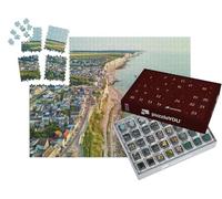 puzzleYOU : Calendrier de l'Avent | « Roches de Craie près de Mers-Les-Bains, Somme, département des Hauts-de-France en Normandie »