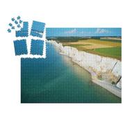 puzzleYOU : Calendrier de l'Avent | « Roches de Craie près de Mers-Les-Bains, Somme, département des Hauts-de-France en Normandie »