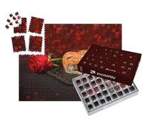 puzzleYOU : Calendrier de l'Avent | « Rouleaux de Sushi sur Une Assiette Noire »