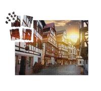 puzzleYOU : Calendrier de l'Avent | « Rue avec Maisons à colombages historiques dans Le Quartier de la Petite France à Strasbourg, France »