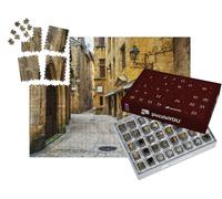 puzzleYOU : Calendrier de l'Avent | « Ruelle étroite typique de la Vieille Ville médiévale de Sarlat la Caneda, Périgord, France »