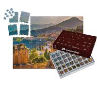 puzzleYOU : Calendrier de l'Avent | « Ruines de Taormine : théâtre au Coucher du Soleil, Sicile, Italie »