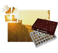 puzzleYOU : Calendrier de l'Avent | « Saint Emilion, vignoble Sunrise, vin de Bordeaux, France »