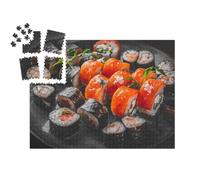 puzzleYOU : Calendrier de l'Avent | « Set de Rouleaux de Sushi au Saumon, Avocat, Fromage Frais, Concombre, Riz, Thon »