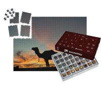 puzzleYOU : Calendrier de l'Avent | « Silhouette de dromadaire par Une Belle soirée dans Le désert »