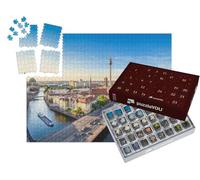 puzzleYOU : Calendrier de l'Avent | « Skyline de Berlin avec la Spree au Coucher du Soleil, Allemagne »