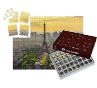 puzzleYOU : Calendrier de l'Avent | « Skyline de Paris avec la Tour Eiffel au Coucher du Soleil »