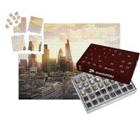 puzzleYOU : Calendrier de l'Avent | « Skyline du Soir du Quartier des banques, Londres, UK »