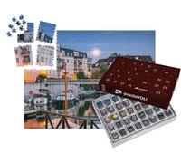puzzleYOU : Calendrier de l'Avent | « Soirée d'automne Calme dans Le Port de Cergy, France »