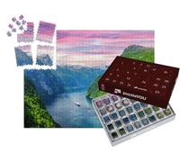 puzzleYOU : Calendrier de l'Avent | « Sunnylvsfjord et Chutes des Sept Sœurs, Norvège »