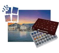 puzzleYOU : Calendrier de l'Avent | « Table Mountain avec Bateaux et mer, Le Cap, Afrique du Sud »