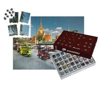 puzzleYOU : Calendrier de l'Avent | « Taxis tuk tuk colorés, Cambodge »