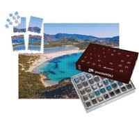 puzzleYOU : Calendrier de l'Avent | « Tour de Porto Giunco et Plage de Simius, Sardaigne, Italie »