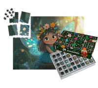 puzzleYOU : Calendrier de l'Avent | « Une fée de Conte de fées avec Une Couronne de Fleurs »