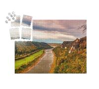 puzzleYOU : Calendrier de l'Avent | « Vallée de l'Elbe près de la Station Thermale de Rathen, Saxe, Elbsandsteingebirge »