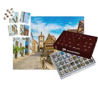 puzzleYOU : Calendrier de l'Avent | « Vieille Route médiévale à Rothenburg OB der Tauber, Allemagne »