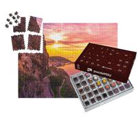 puzzleYOU : Calendrier de l'Avent | « Vieille Ville de Castelsardo avec Vieille Ruelle, Sardaigne, Italie »