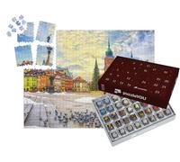puzzleYOU : Calendrier de l'Avent | « Vieille Ville de Varsovie avec Le château, la Colonne Sigismond et Les Maisons bourgeoises »