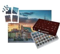 puzzleYOU : Calendrier de l'Avent | « Vieille Ville de Varsovie : Château, hôtels particuliers et Colonne, Longue Exposition »