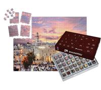 puzzleYOU : Calendrier de l'Avent | « Vieille Ville sur Le Mur Occidental avec Le Mont du Temple, Jérusalem, Israël »
