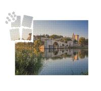 puzzleYOU : Calendrier de l'Avent | « Vieux pont d'Avignon au coucher du soleil en Provence, France »