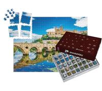 puzzleYOU : Calendrier de l'Avent | « Vieux Pont et cathédrale à Béziers - Hérault, Occitanie, France, Europe »