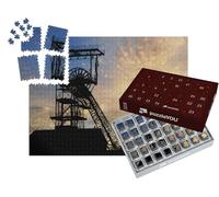 puzzleYOU : Calendrier de l'Avent | « Vieux puits de Mine désaffecté au Coucher du Soleil, Sarre »
