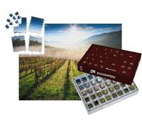 puzzleYOU : Calendrier de l'Avent | « Vignobles toscans par Temps de Brouillard et de Soleil en Automne, Italie »