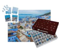 puzzleYOU : Calendrier de l'Avent | « Ville Bleue de Chefchaouen dans Les Montagnes du Rif, Maroc »