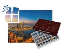 puzzleYOU : Calendrier de l'Avent | « Ville de Singapour, Juste Avant Le Lever du Soleil »