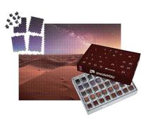 puzzleYOU : Calendrier de l'Avent | « Voie lactée et Les Dunes de l'Erg Chebbi dans Le désert du Sahara, Maroc »