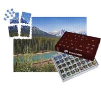 puzzleYOU : Calendrier de l'Avent | « Voyage en Train à Travers la vallée de Bow des imposantes Montagnes Rocheuses »
