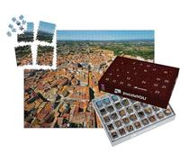 puzzleYOU : Calendrier de l'Avent | « Vue aérienne de Béziers dans la région Occitanie, dans Le sud de la France »