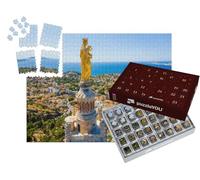 puzzleYOU : Calendrier de l'Avent | « Vue aérienne de la basilique Notre-Dame-de-la-Garde à Marseille »