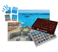 puzzleYOU : Calendrier de l'Avent | « Vue aérienne de l'archipel au Large de la Ville de Hvar, Croatie »