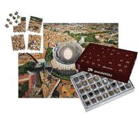 puzzleYOU : Calendrier de l'Avent | « Vue aérienne des arènes de Nîmes, Une Ancienne Ville Romaine de la région Occitanie dans Le sud de la France »