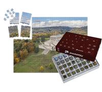 puzzleYOU : Calendrier de l'Avent | « Vue aérienne du bâtiment Walhalla, Ratisbonne, Allemagne »
