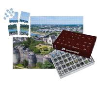 puzzleYOU : Calendrier de l'Avent | « Vue aérienne du château des ducs D'Anjou dans la Ville d'Angers, Maine et Loire, France »