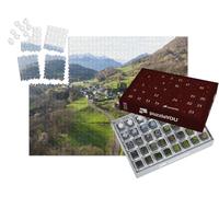 puzzleYOU : Calendrier de l'Avent | « Vue aérienne du Petit Village de Sére-en-Lavedan dans Les Pyrénées, Hautes-Pyrénées, Occitanie »