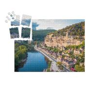 puzzleYOU : Calendrier de l'Avent | « Vue aérienne d'une Ville médiévale en dordogne, France »
