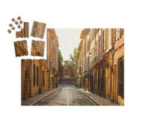 puzzleYOU : Calendrier de l'Avent | « Vue de la Ville provençale d'Aix en Provence avec Une Vieille façade de Maison Le Matin »