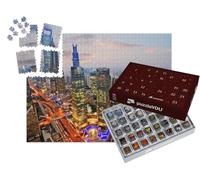 puzzleYOU : Calendrier de l'Avent | « Vue Depuis la Tour de télévision Oriental Pearl à Shanghai »