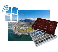 puzzleYOU : Calendrier de l'Avent | « Vue d'hélicoptère : Vue aérienne de Cape Town, Afrique du Sud »