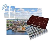 puzzleYOU : Calendrier de l'Avent | « Vue d'oiseau : Vue aérienne de la Tour de l'hôtel de Ville de Stockholm, Suède »