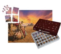 puzzleYOU : Calendrier de l'Avent | « Vue générale des Pyramides de Gizeh, Égypte »