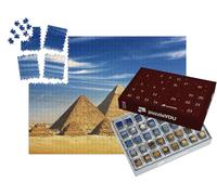 puzzleYOU : Calendrier de l'Avent | « Vue générale des Pyramides du Plateau de Gizeh, Égypte »